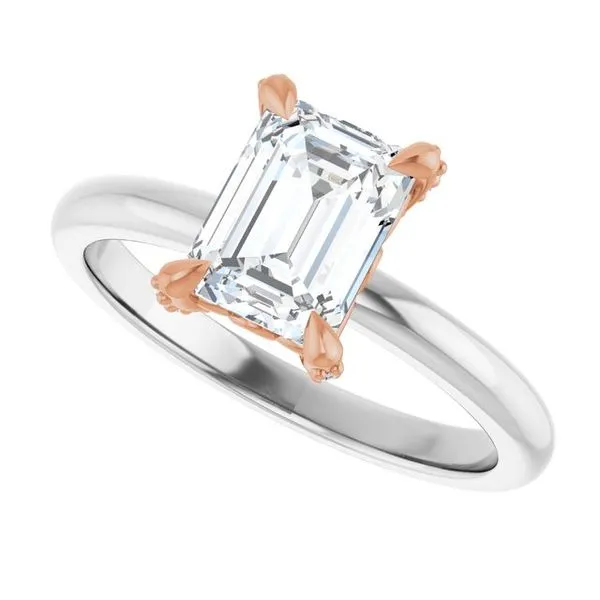 Claw-Prong Accented Engagement Ring Image 5 Mark Jewellers La Crosse, WI