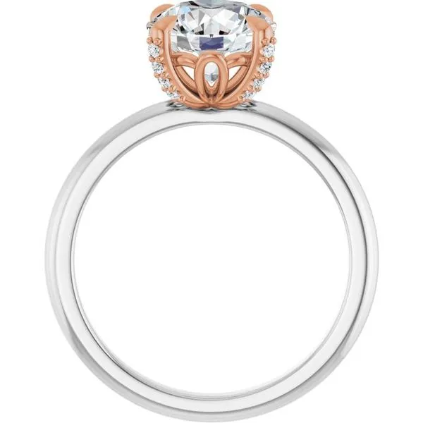 Claw-Prong Accented Engagement Ring Image 2 Vulcan's Forge LLC KANSAS CITY, MO