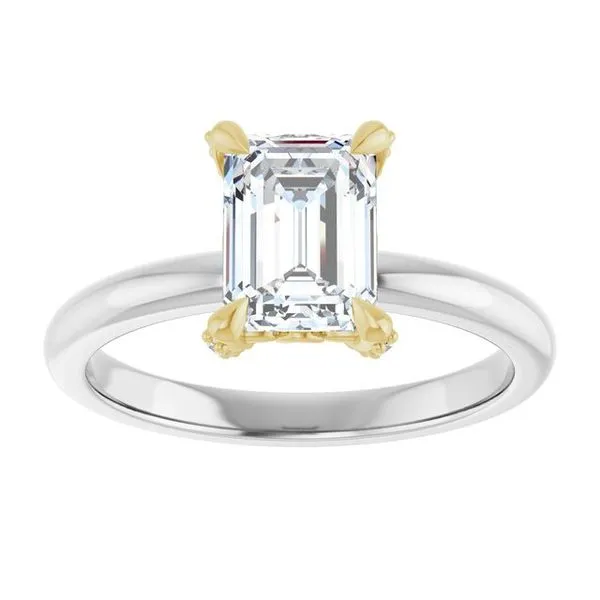 Claw-Prong Accented Engagement Ring Image 3 Morin Jewelers Southbridge, MA