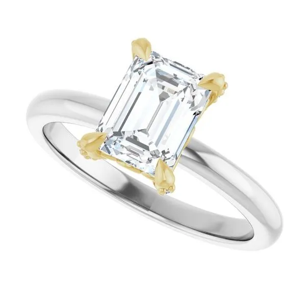 Claw-Prong Accented Engagement Ring Image 5 Futer Bros Jewelers York, PA