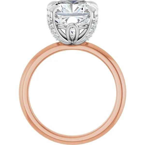 Claw-Prong Accented Engagement Ring Image 2 JF Jones Jewelers Rochester, NY