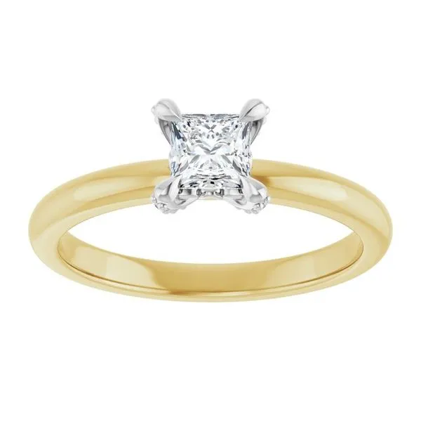 Claw-Prong Accented Engagement Ring Image 3 Don's Jewelry & Design Washington, IA
