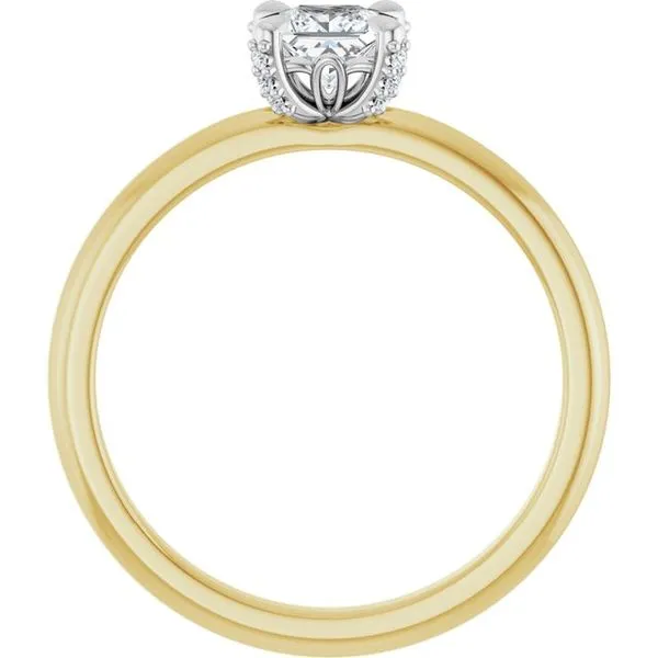 Claw-Prong Accented Engagement Ring Image 2 The Jewelry Source El Segundo, CA