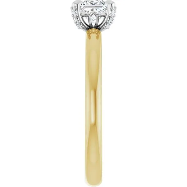 Claw-Prong Accented Engagement Ring Image 4 J. Thomas Jewelers Rochester Hills, MI