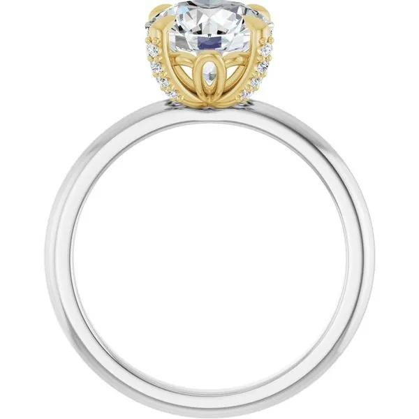 Claw-Prong Accented Engagement Ring Image 2 J. Thomas Jewelers Rochester Hills, MI