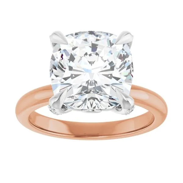 Claw-Prong Accented Engagement Ring Image 3 Clater Jewelers Louisville, KY