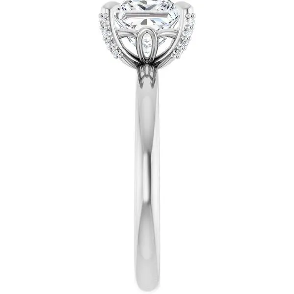 Claw-Prong Accented Engagement Ring Image 4 Futer Bros Jewelers York, PA