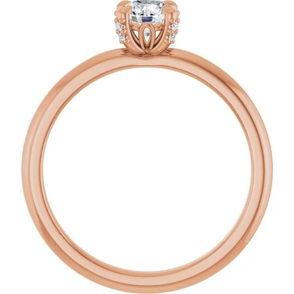 Claw-Prong Accented Engagement Ring Image 2 Vulcan's Forge LLC KANSAS CITY, MO