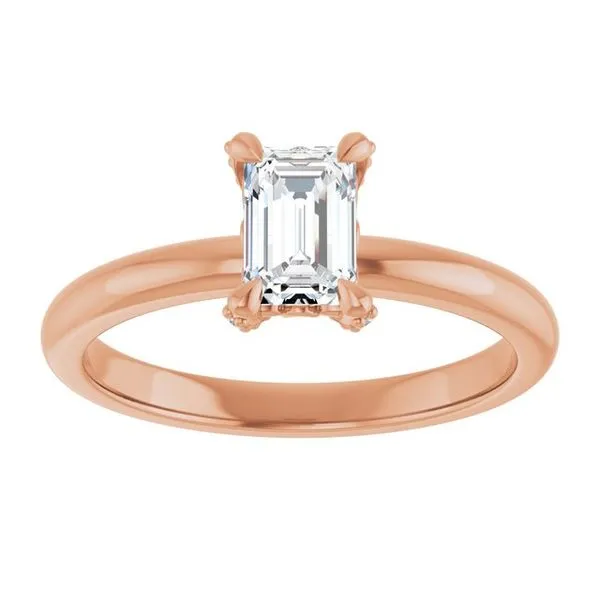 Claw-Prong Accented Engagement Ring Image 3 Jimmy Smith Jewelers Decatur, AL