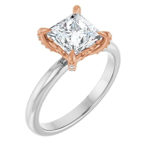 Claw-Prong Accented Engagement Ring Futer Bros Jewelers York, PA