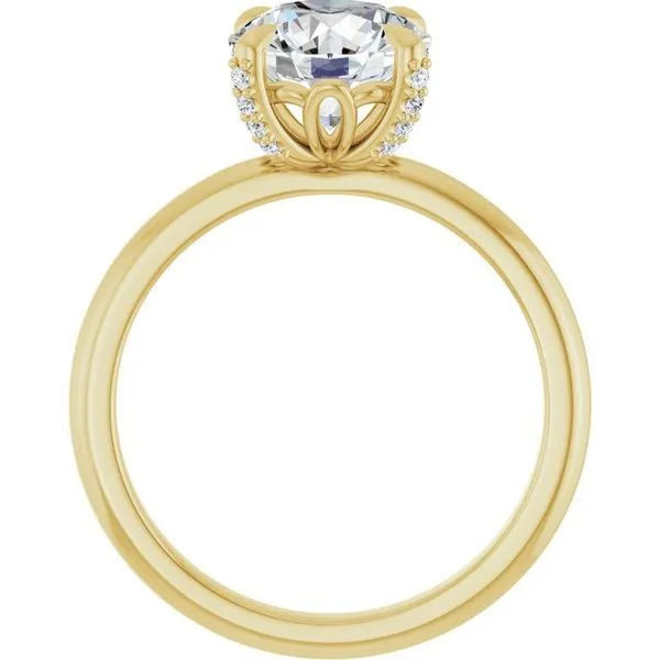 Claw-Prong Accented Engagement Ring Image 2 Mark Jewellers La Crosse, WI