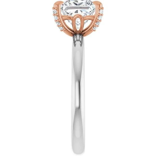 Claw-Prong Accented Engagement Ring Image 4 J. Thomas Jewelers Rochester Hills, MI