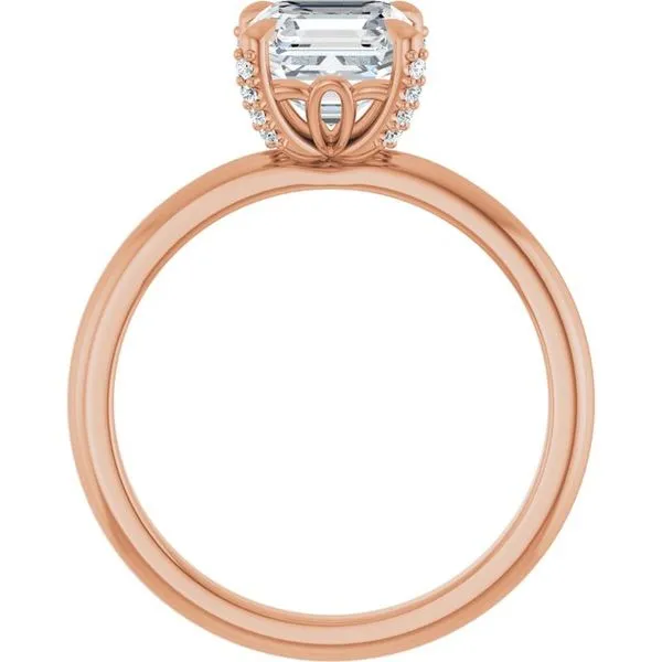 Claw-Prong Accented Engagement Ring Image 2 Northwood Jewelers Northwood, OH
