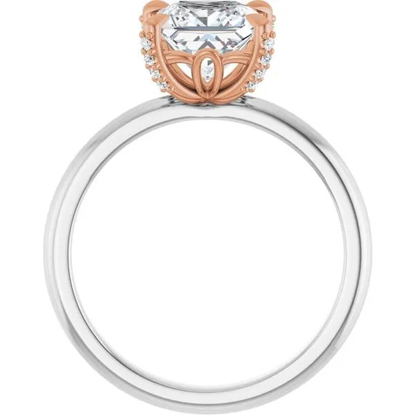 Claw-Prong Accented Engagement Ring Image 2 Arezzo Jewelers Elmwood Park, IL