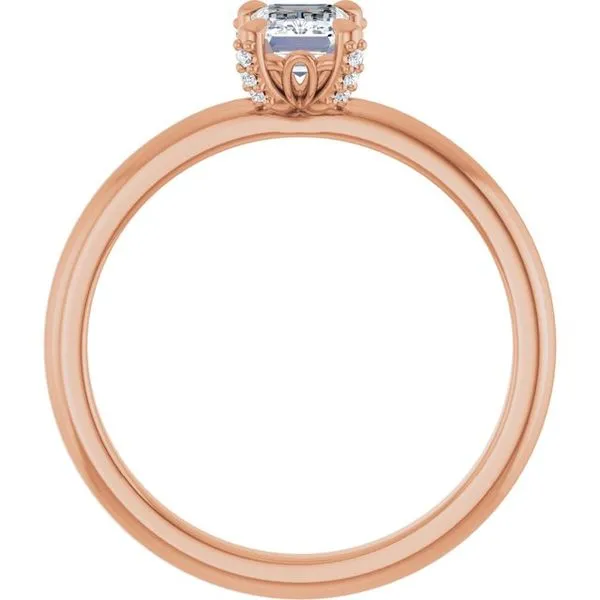 Claw-Prong Accented Engagement Ring Image 2 Michael Szwed Jewelers Longmeadow, MA