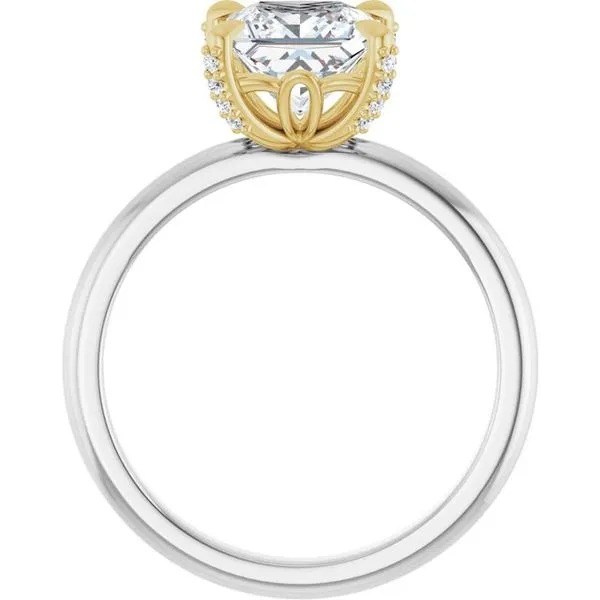 Claw-Prong Accented Engagement Ring Image 2 Futer Bros Jewelers York, PA