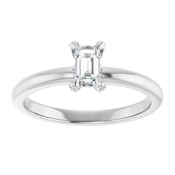 Claw-Prong Accented Engagement Ring Image 3 Raleigh Diamond Fine Jewelry Raleigh, NC
