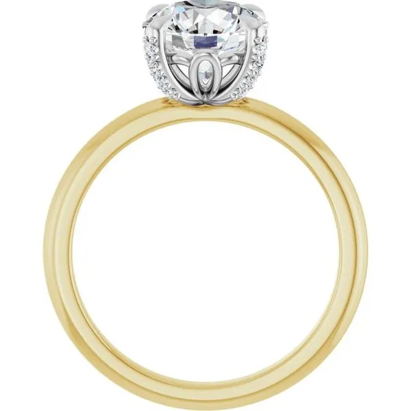 Claw-Prong Accented Engagement Ring Image 2 Jimmy Smith Jewelers Decatur, AL