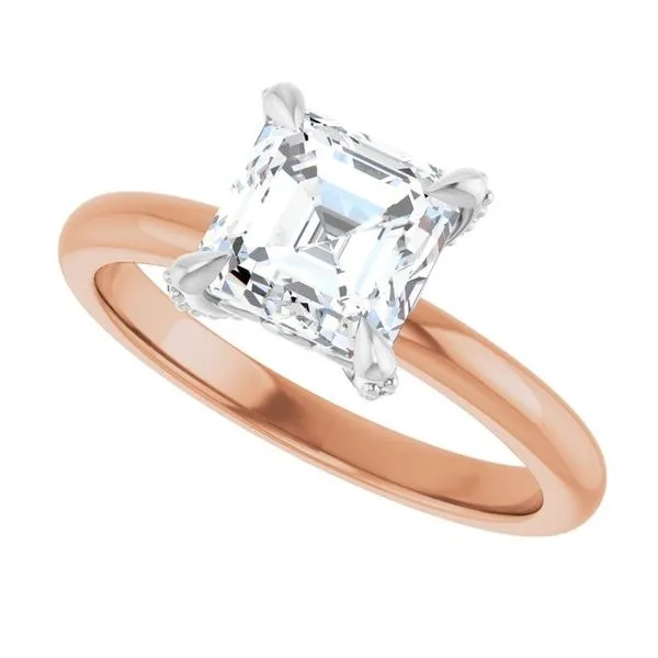 Claw-Prong Accented Engagement Ring Image 5 Northwood Jewelers Northwood, OH