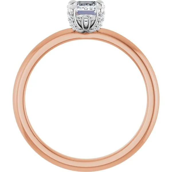 Claw-Prong Accented Engagement Ring Image 2 Stuart Benjamin & Co. Jewelry Designs San Diego, CA