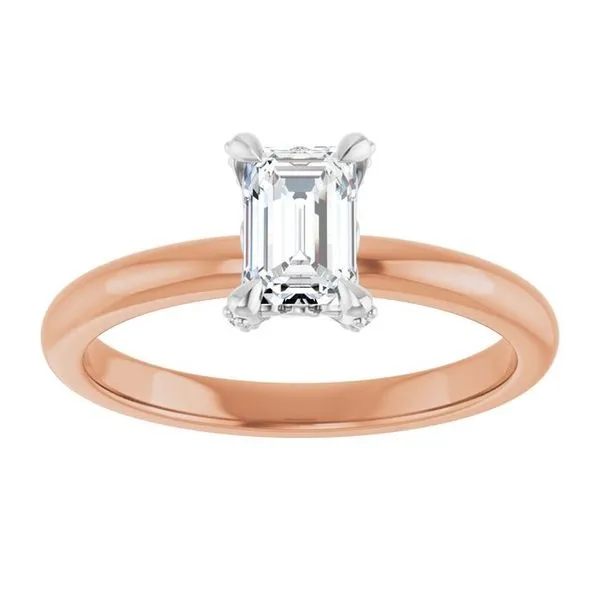 Claw-Prong Accented Engagement Ring Image 3 Austin's Fine Diamonds & Jewelry Lyndhurst, NJ