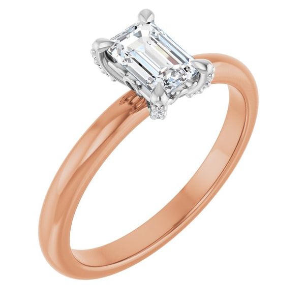 Claw-Prong Accented Engagement Ring