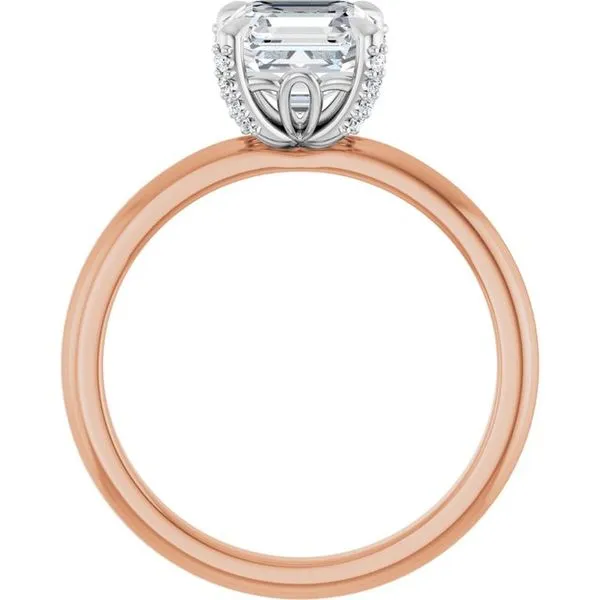 Claw-Prong Accented Engagement Ring Image 2 Jimmy Smith Jewelers Decatur, AL