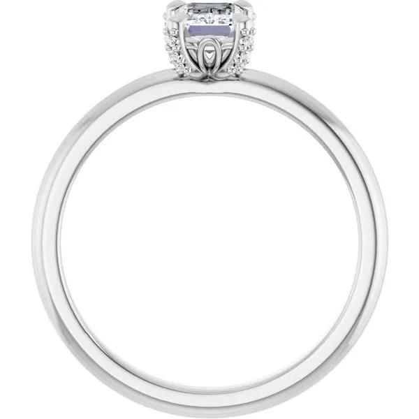 Claw-Prong Accented Engagement Ring Image 2 Shipley's Fine Jewelry Hampstead, MD