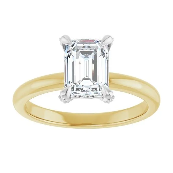 Claw-Prong Accented Engagement Ring Image 3 J. Thomas Jewelers Rochester Hills, MI