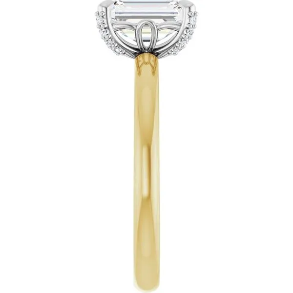 Claw-Prong Accented Engagement Ring Image 4 Ocean View Jewelers Millville, DE