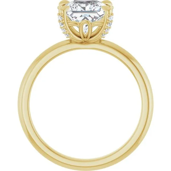 Claw-Prong Accented Engagement Ring Image 2 J. Thomas Jewelers Rochester Hills, MI