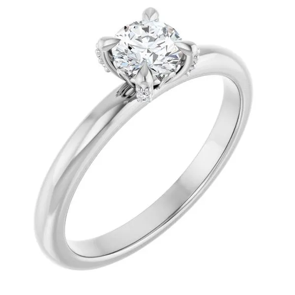 Claw-Prong Accented Engagement Ring Jimmy Smith Jewelers Decatur, AL