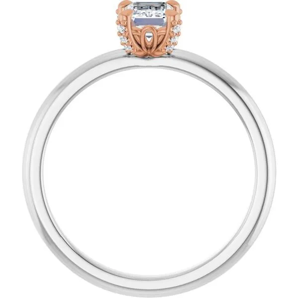 Claw-Prong Accented Engagement Ring Image 2 Arezzo Jewelers Elmwood Park, IL