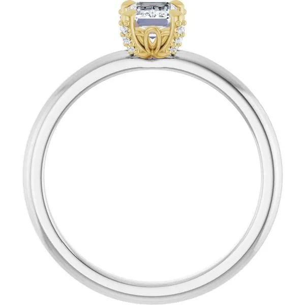 Claw-Prong Accented Engagement Ring Image 2 Jimmy Smith Jewelers Decatur, AL