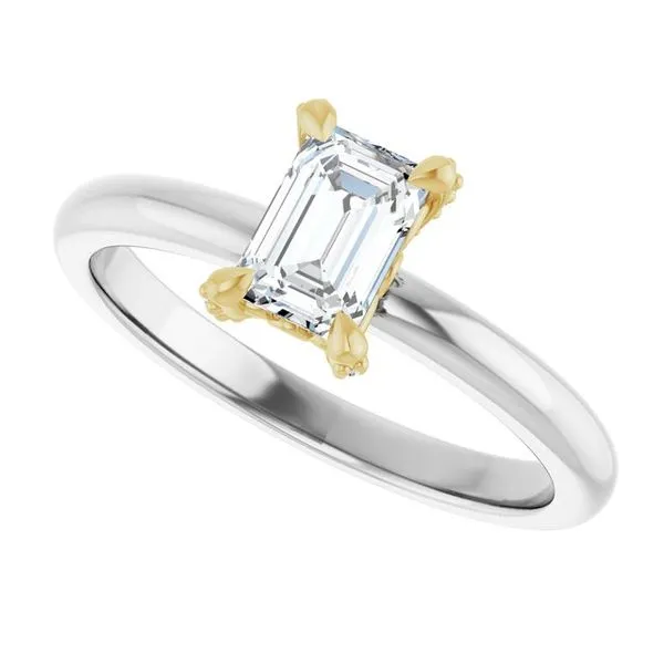 Claw-Prong Accented Engagement Ring Image 5 Futer Bros Jewelers York, PA