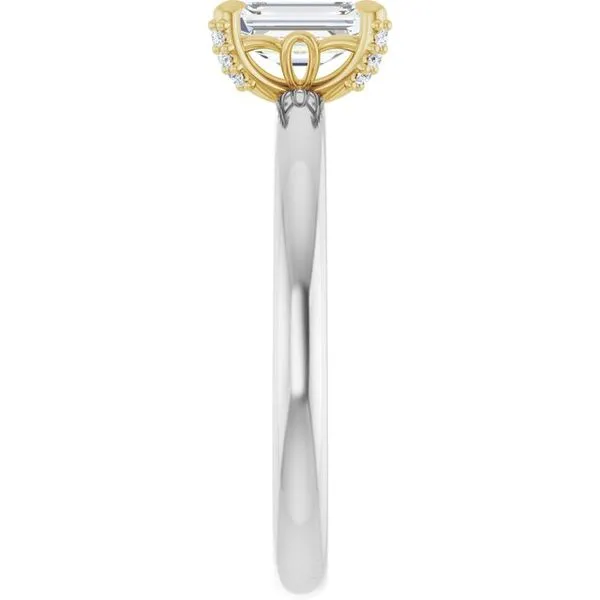 Claw-Prong Accented Engagement Ring Image 4 Mark Jewellers La Crosse, WI