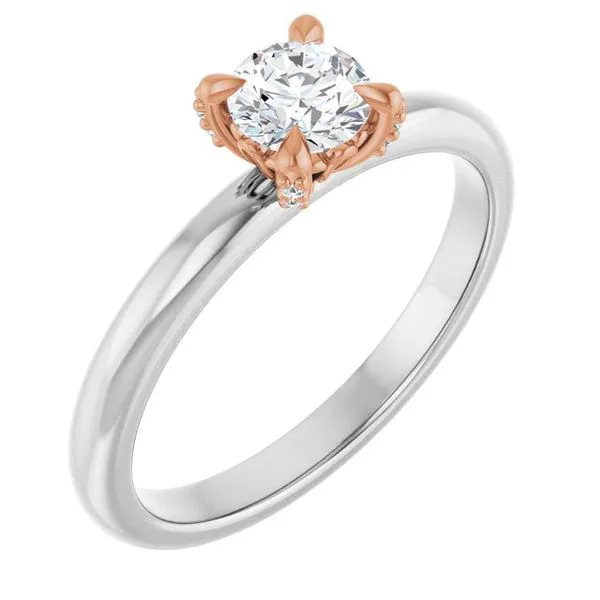 Claw-Prong Accented Engagement Ring Futer Bros Jewelers York, PA