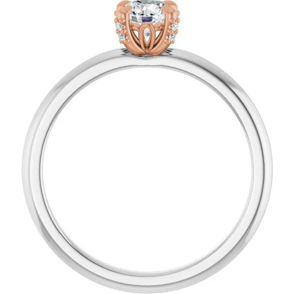 Claw-Prong Accented Engagement Ring Image 2 Stuart Benjamin & Co. Jewelry Designs San Diego, CA