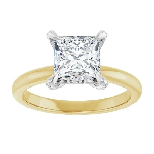 Claw-Prong Accented Engagement Ring Image 3 J. Thomas Jewelers Rochester Hills, MI