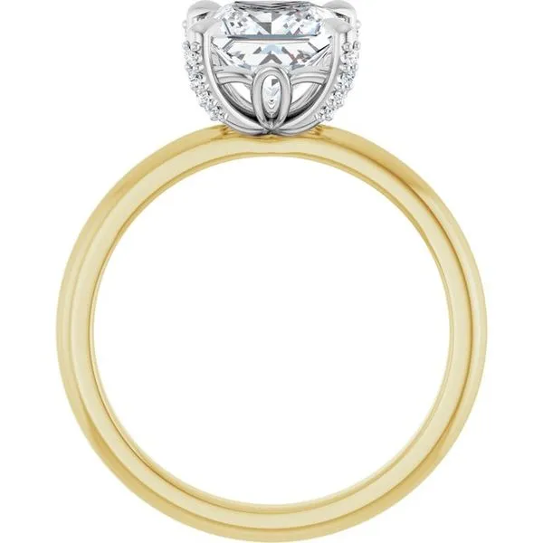Claw-Prong Accented Engagement Ring Image 2 Austin's Fine Diamonds & Jewelry Lyndhurst, NJ