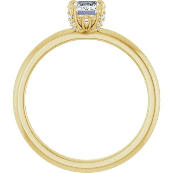 Claw-Prong Accented Engagement Ring Image 2 Mark Jewellers La Crosse, WI