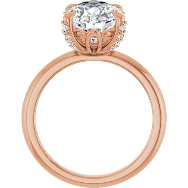 Claw-Prong Accented Engagement Ring Image 2 J. Thomas Jewelers Rochester Hills, MI