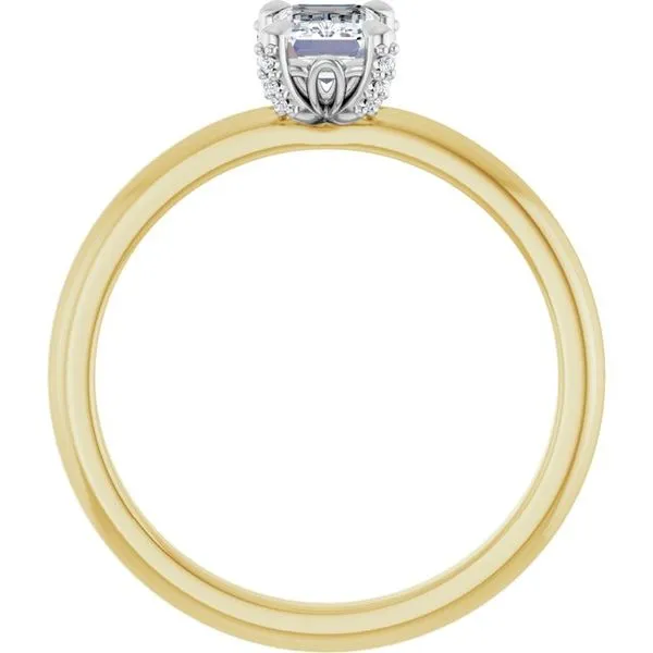 Claw-Prong Accented Engagement Ring Image 2 Stuart Benjamin & Co. Jewelry Designs San Diego, CA