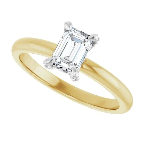 Claw-Prong Accented Engagement Ring Image 5 Natale Jewelers Sewell, NJ