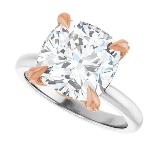 Claw-Prong Accented Engagement Ring Image 5 Don's Jewelry & Design Washington, IA