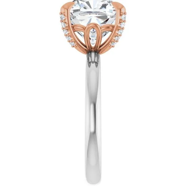 Claw-Prong Accented Engagement Ring Image 4 Raleigh Diamond Fine Jewelry Raleigh, NC