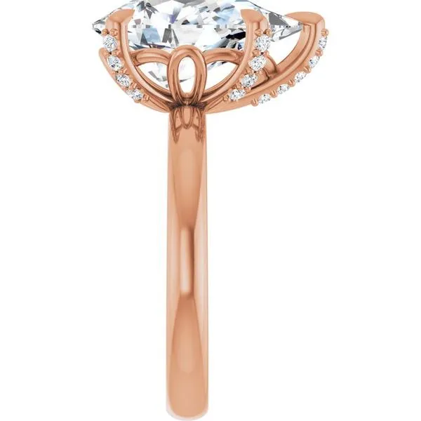 Claw-Prong Accented Engagement Ring Image 4 J. Thomas Jewelers Rochester Hills, MI