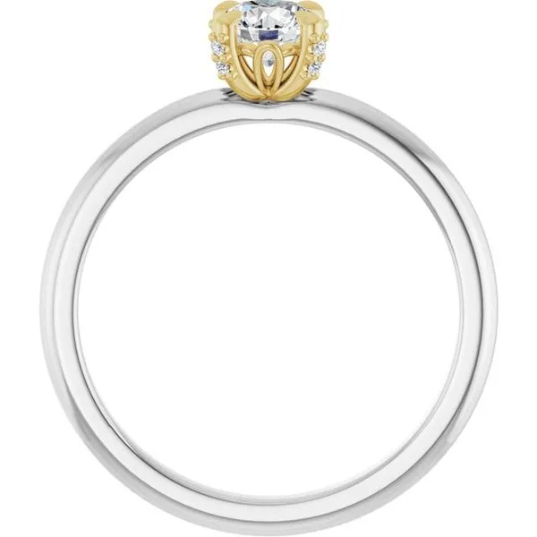 Claw-Prong Accented Engagement Ring Image 2 Morin Jewelers Southbridge, MA