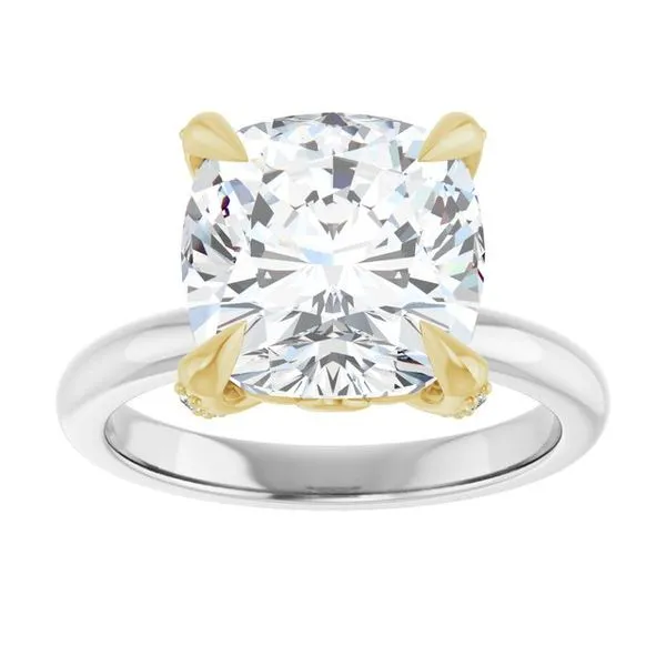 Claw-Prong Accented Engagement Ring Image 3 Futer Bros Jewelers York, PA