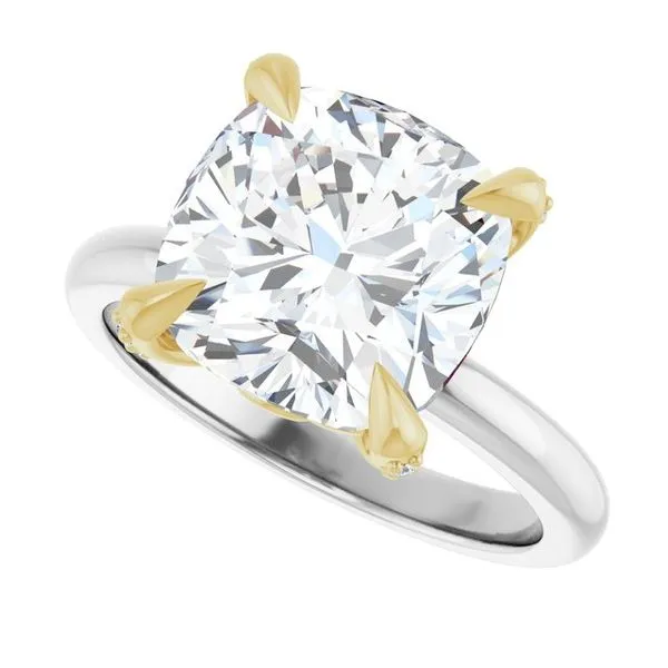 Claw-Prong Accented Engagement Ring Image 5 Northwood Jewelers Northwood, OH